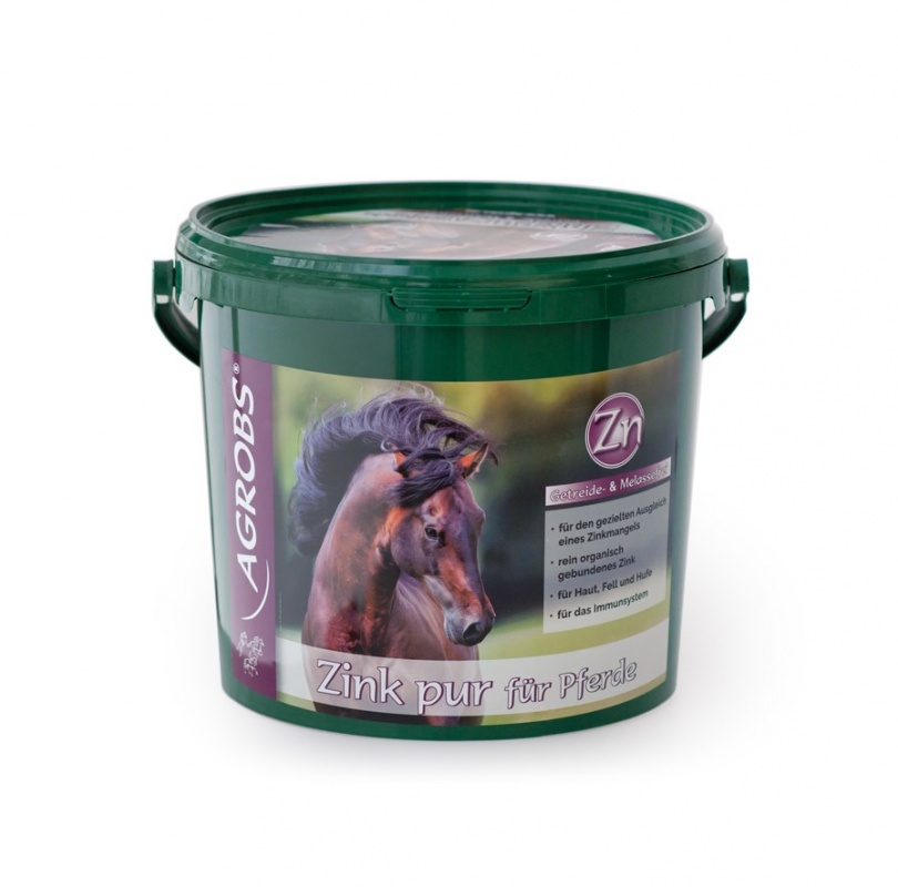 Product shot of a bucket of Agrobs Zink Pur