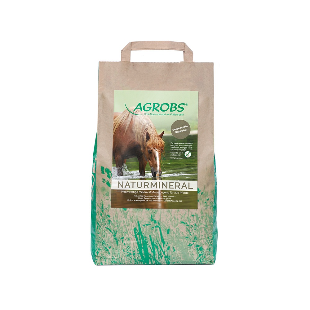 Pack shot new recipe Agrobs Naturmineral in paper bag